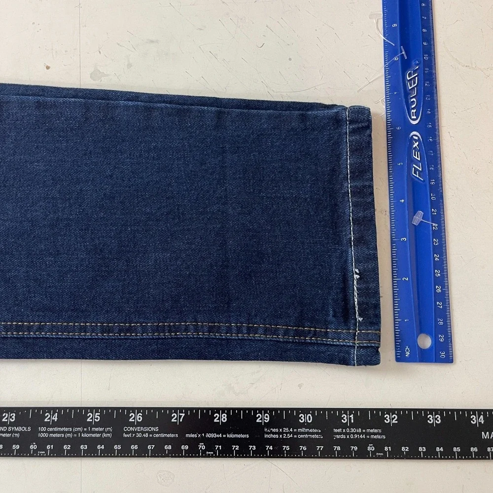 Levis Jeans Mens 32x32 Blue 511 Slim Dark Wash Stretch Denim Preppy Grunge Skate